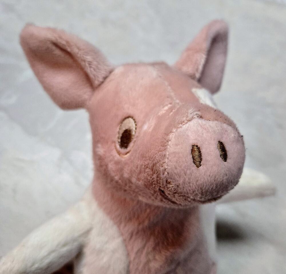 IKEA Kelgris Little Piglet Piggy Pig Solid Pink 8in Plush Stuffed Animal Plush